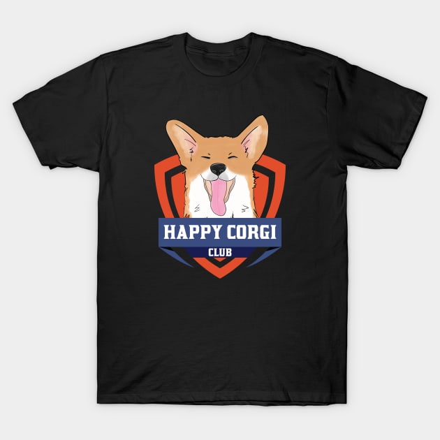 The Happy Corgi Club T-Shirt by Issacart